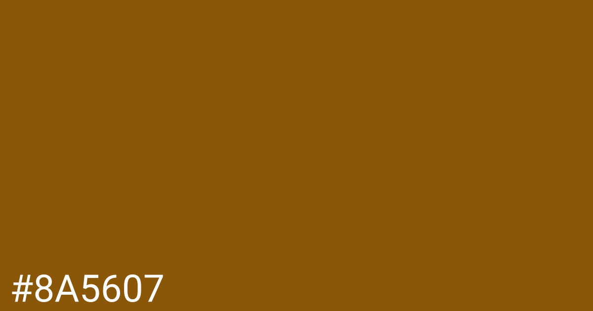 Hex color #8a5607 graphic