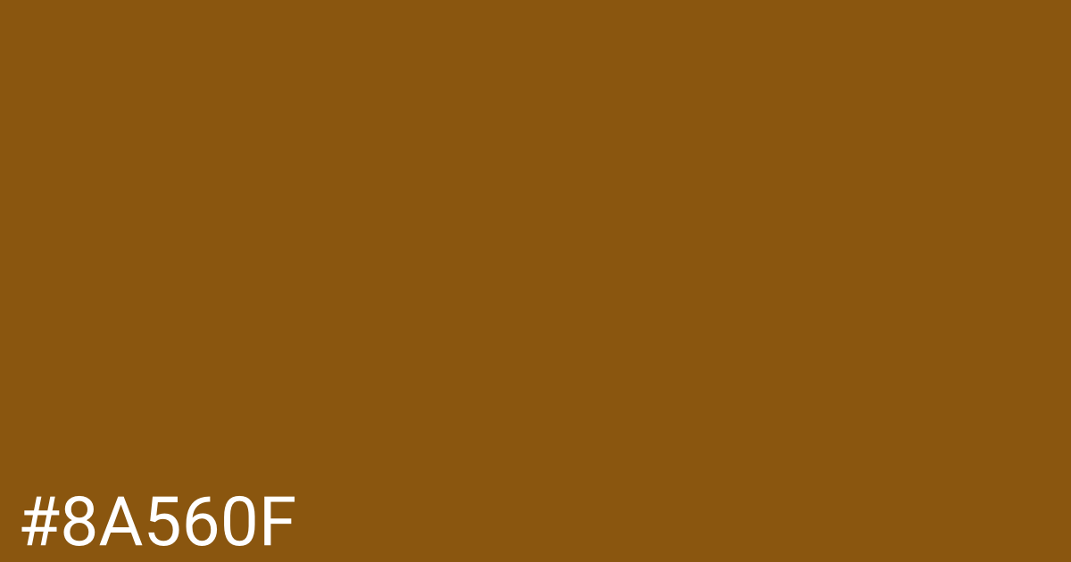 Hex color #8a560f graphic