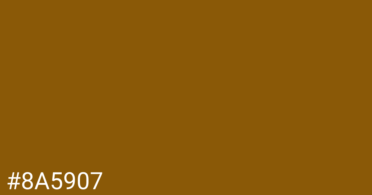 Hex color #8a5907 graphic