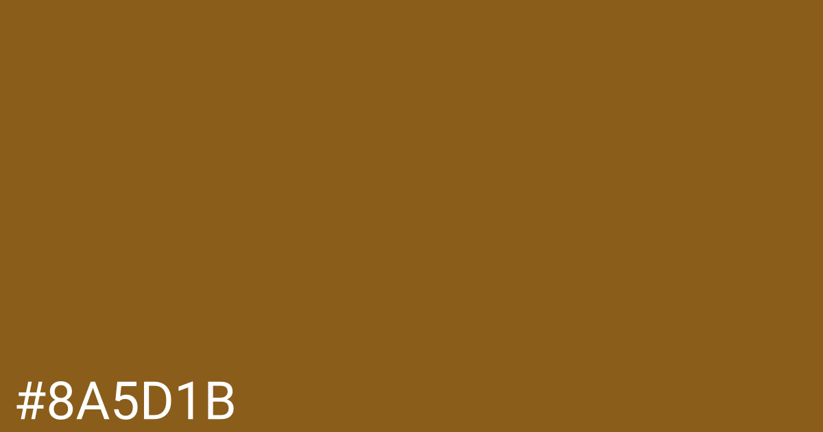 Hex color #8a5d1b graphic
