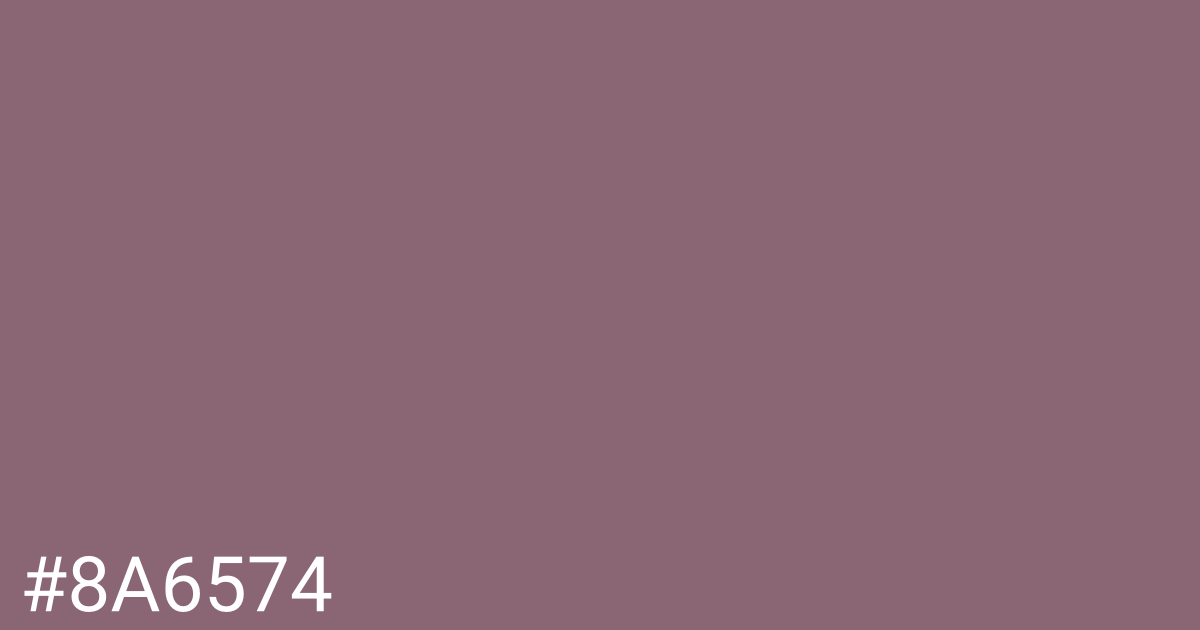 Hex color #8a6574 graphic