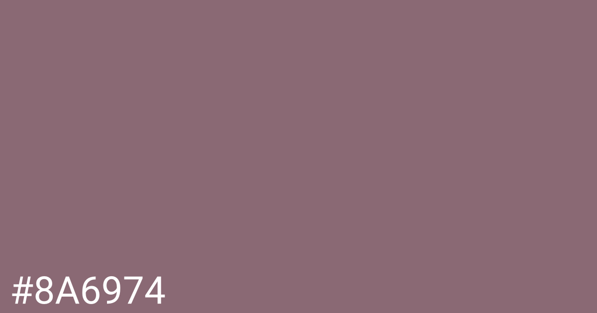 Hex color #8a6974 graphic