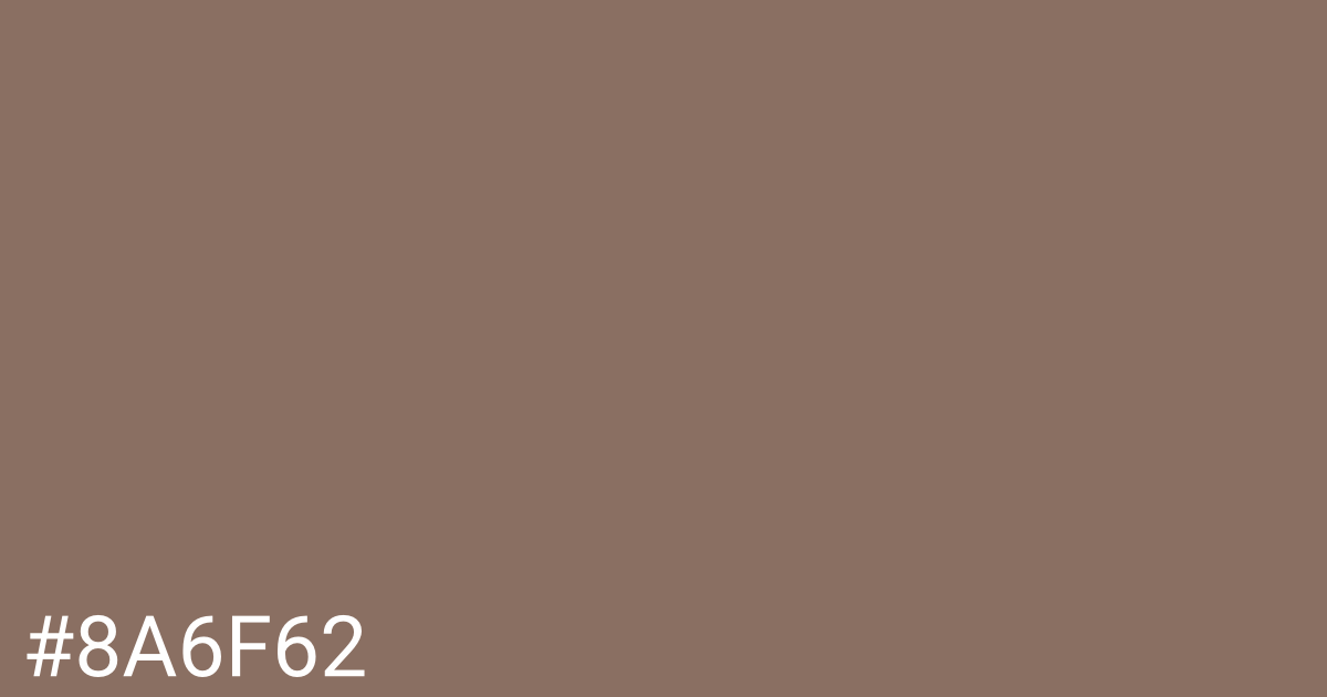 Hex color #8a6f62 graphic