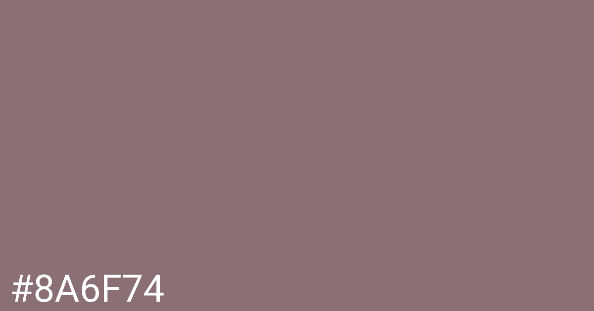 Hex color #8a6f74 graphic