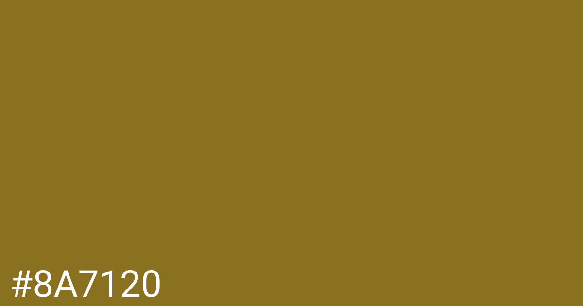 Hex color #8a7120 graphic