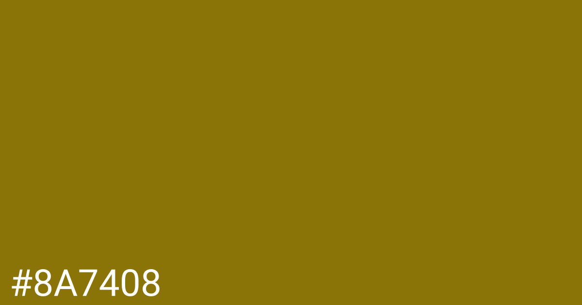 Hex color #8a7408 graphic