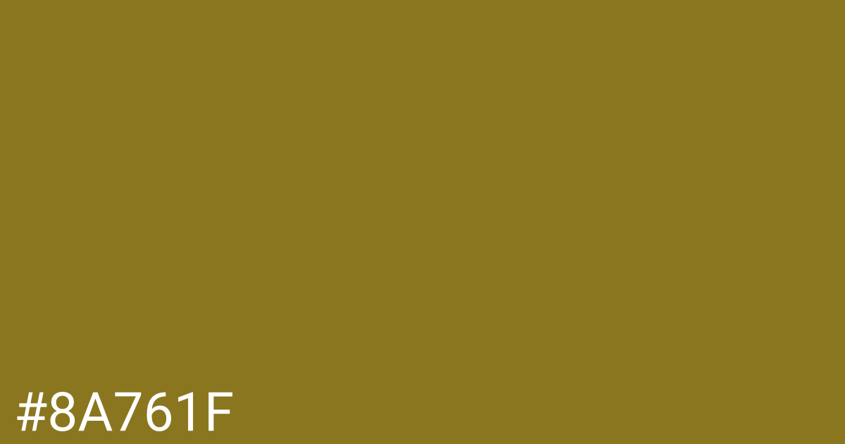 Hex color #8a761f graphic