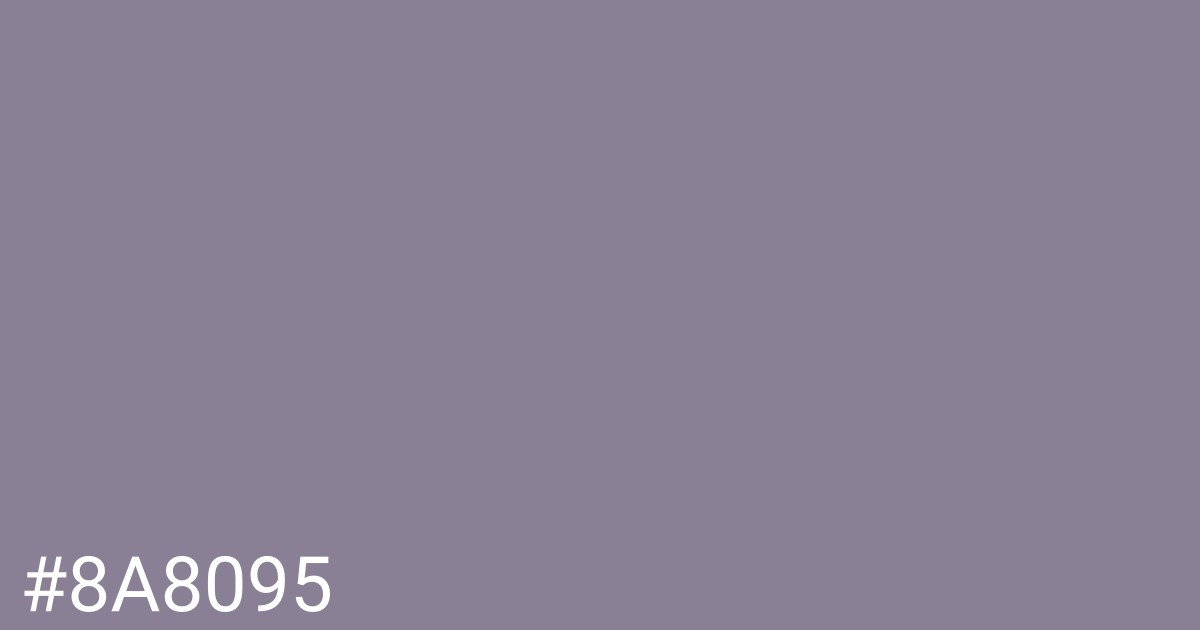 Hex color #8a8095 graphic