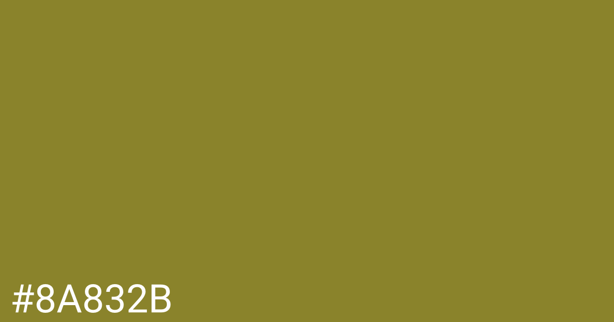 Hex color #8a832b graphic