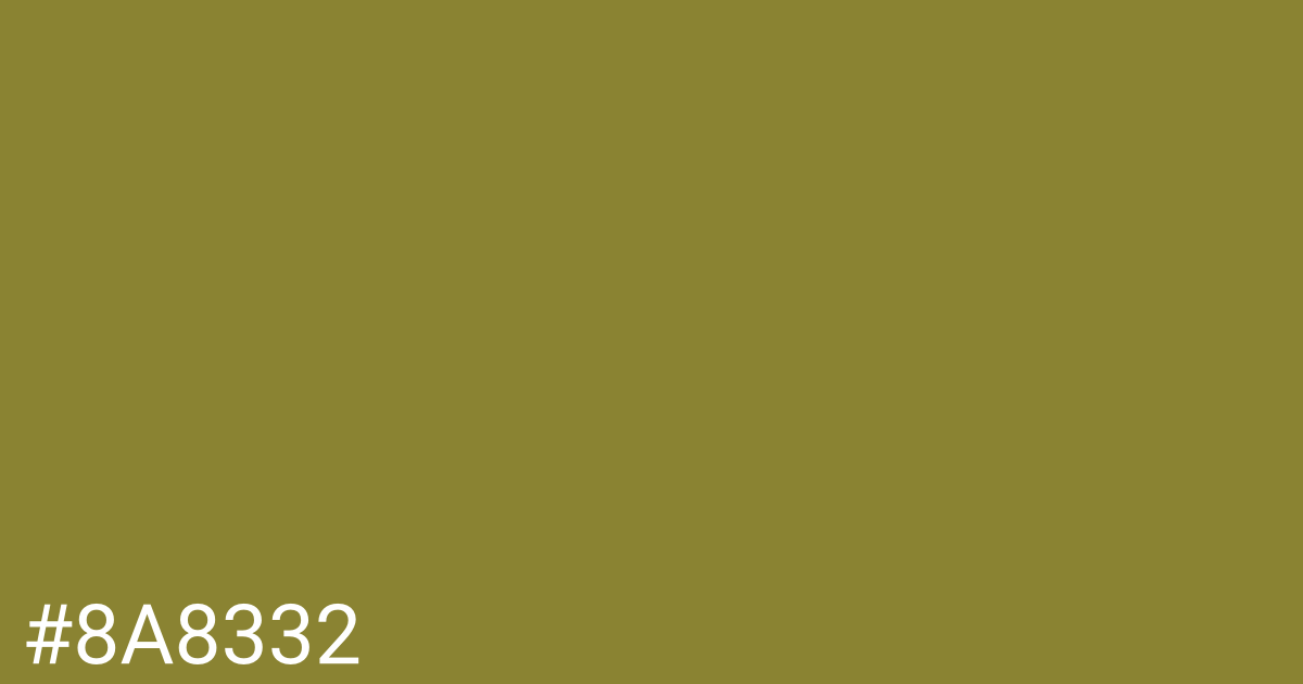 Hex color #8a8332 graphic
