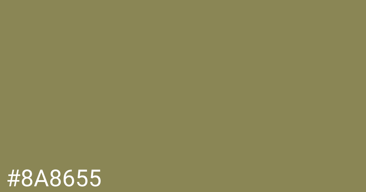 Hex color #8a8655 graphic