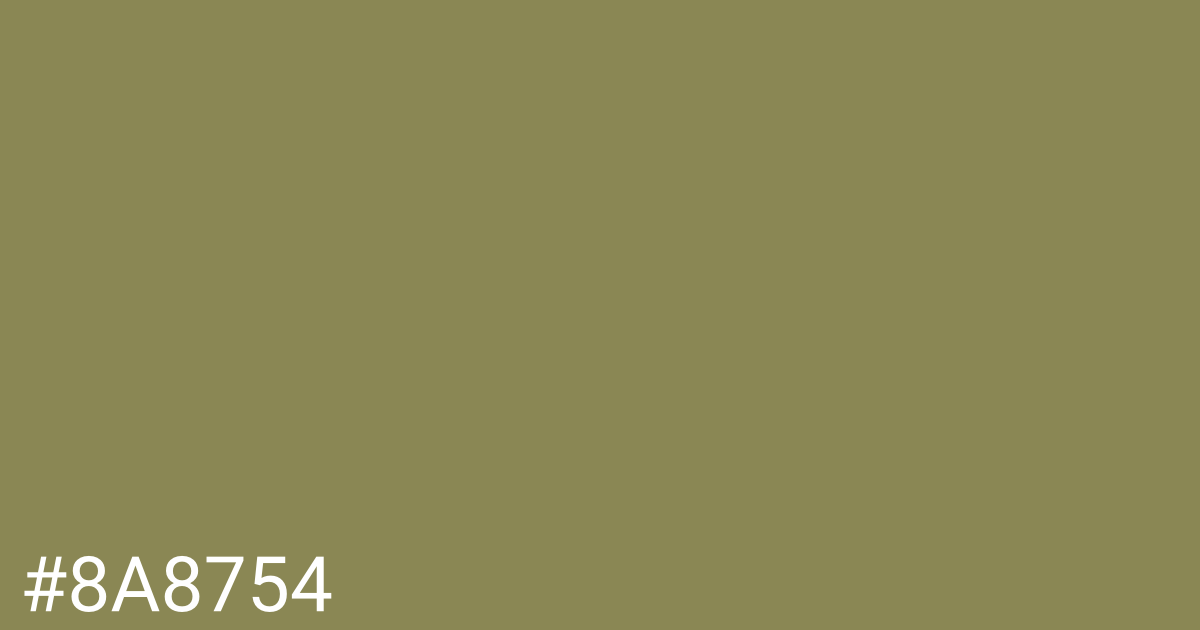 Hex color #8a8754 graphic