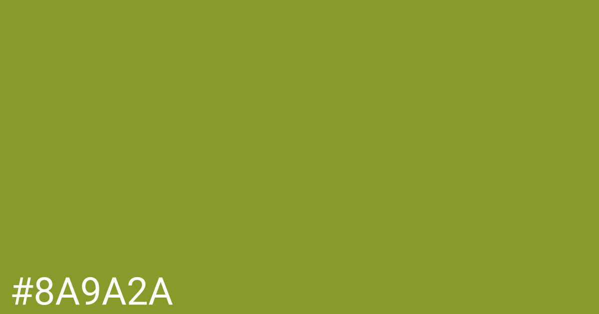 Hex color #8a9a2a graphic
