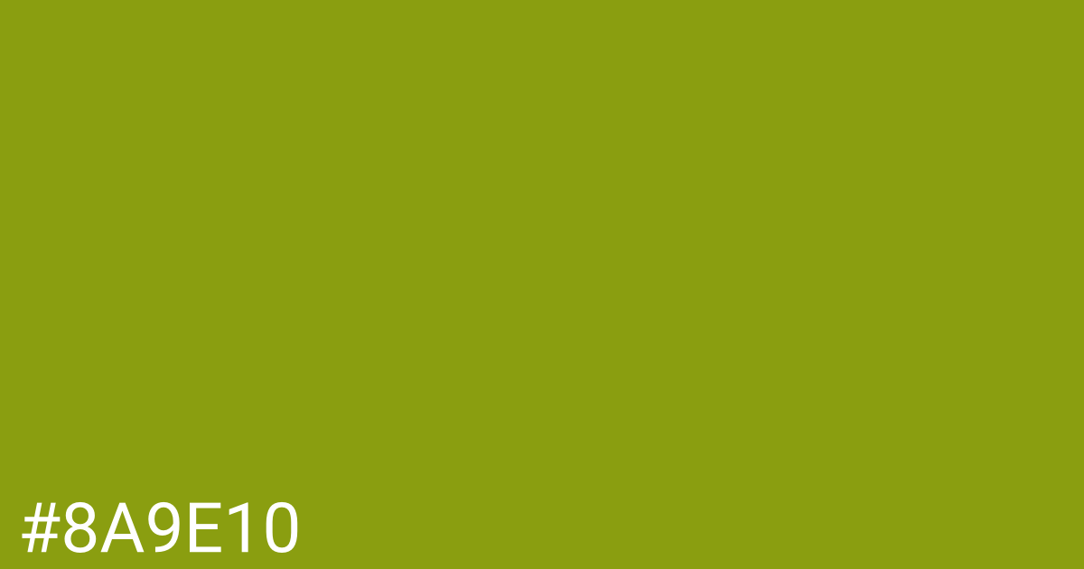 Hex color #8a9e10 graphic
