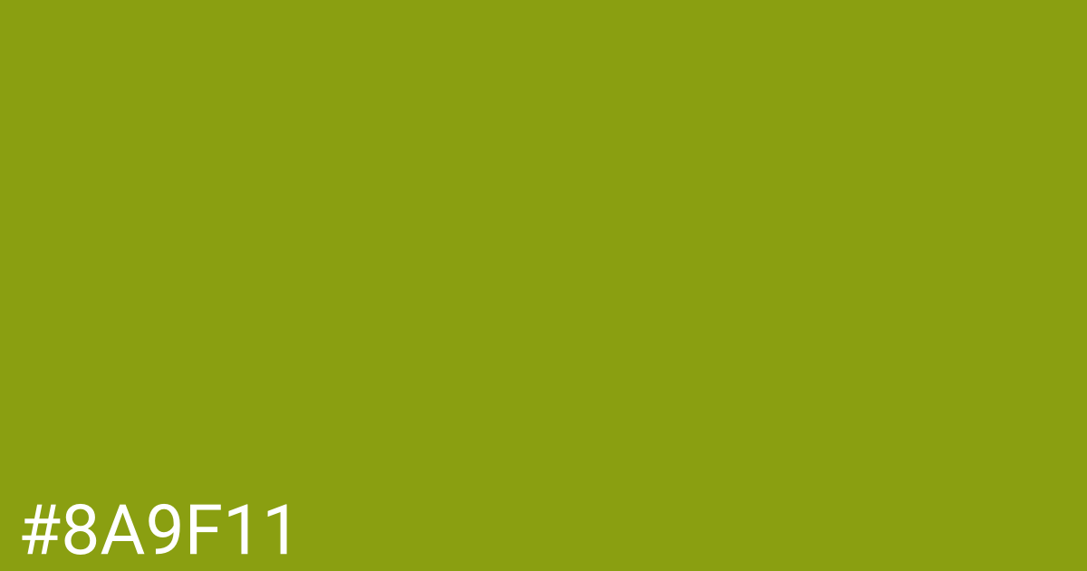 Hex color #8a9f11 graphic