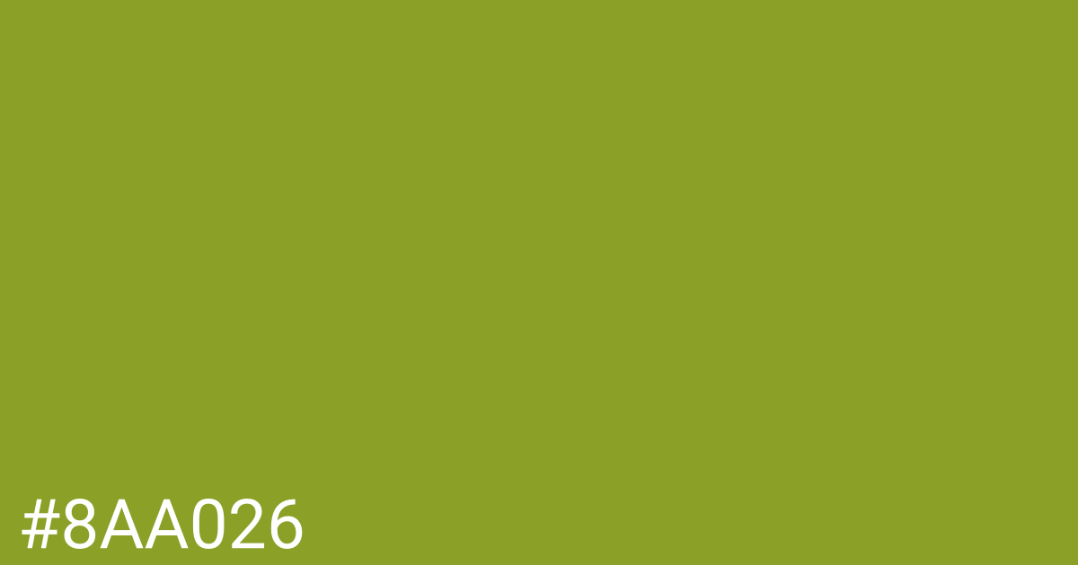 Hex color #8aa026 graphic