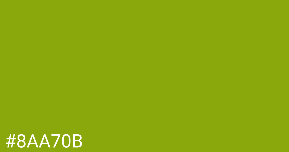 Hex color #8aa70b graphic