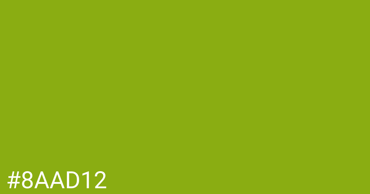 Hex color #8aad12 graphic