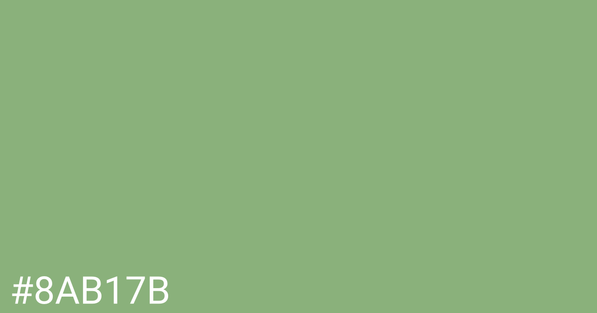 Hex color #8ab17b graphic