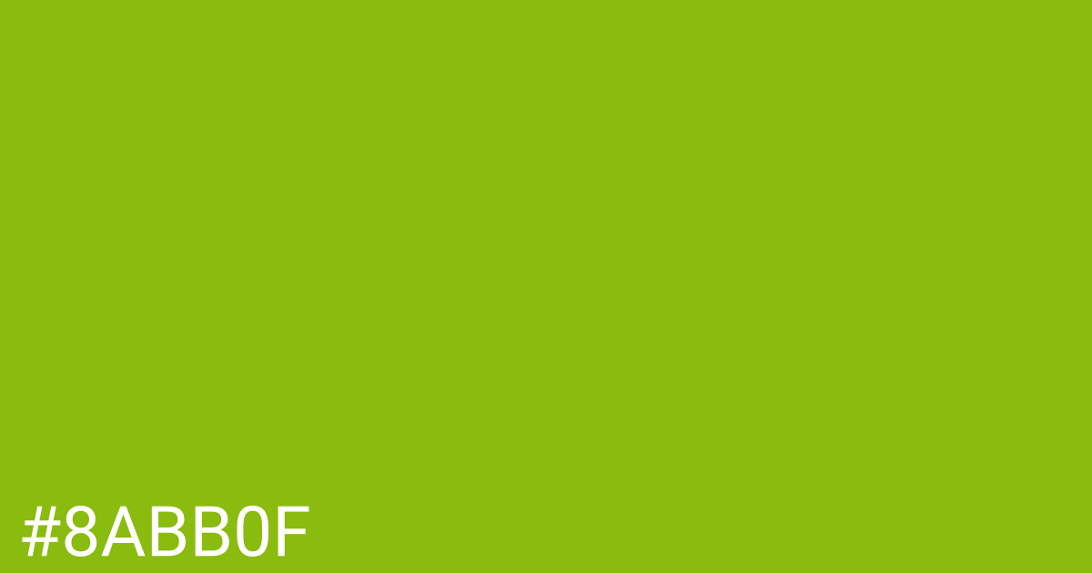 Hex color #8abb0f graphic