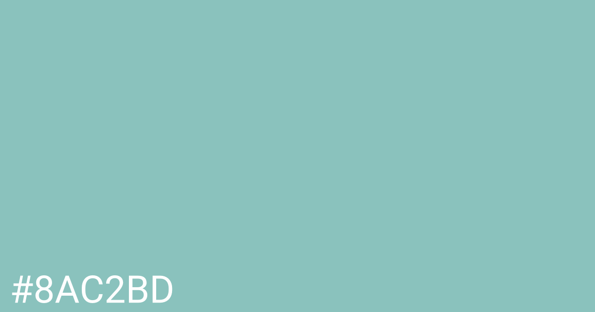 Hex color #8ac2bd graphic