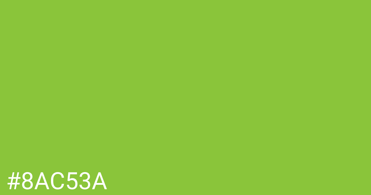 Hex color #8ac53a graphic