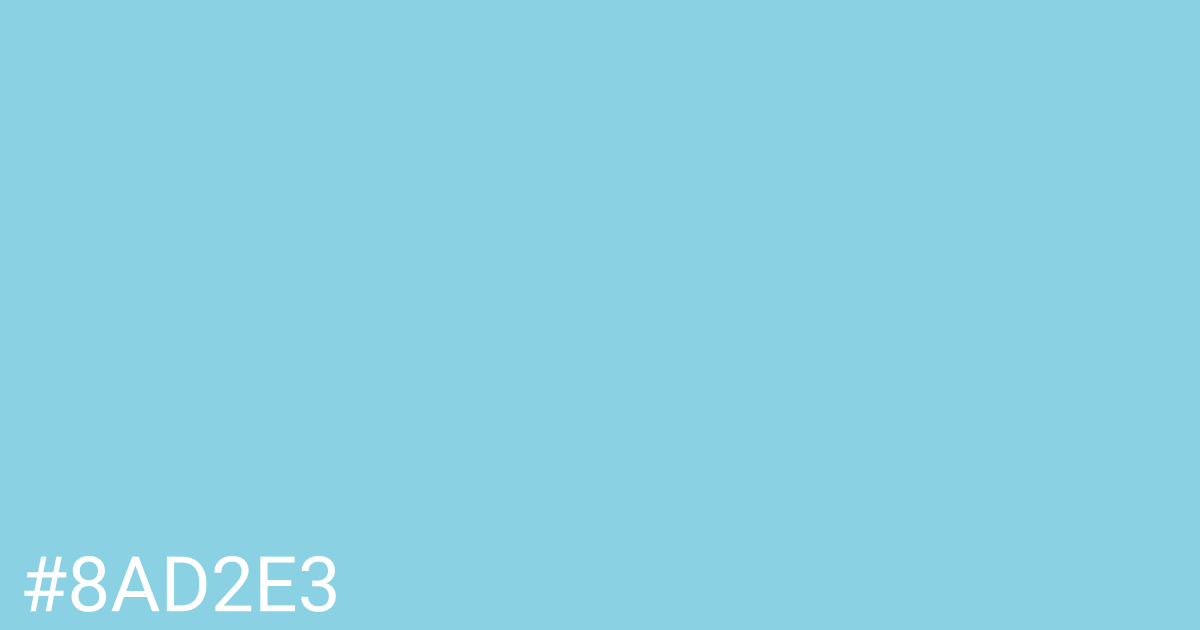 Hex color #8ad2e3 graphic