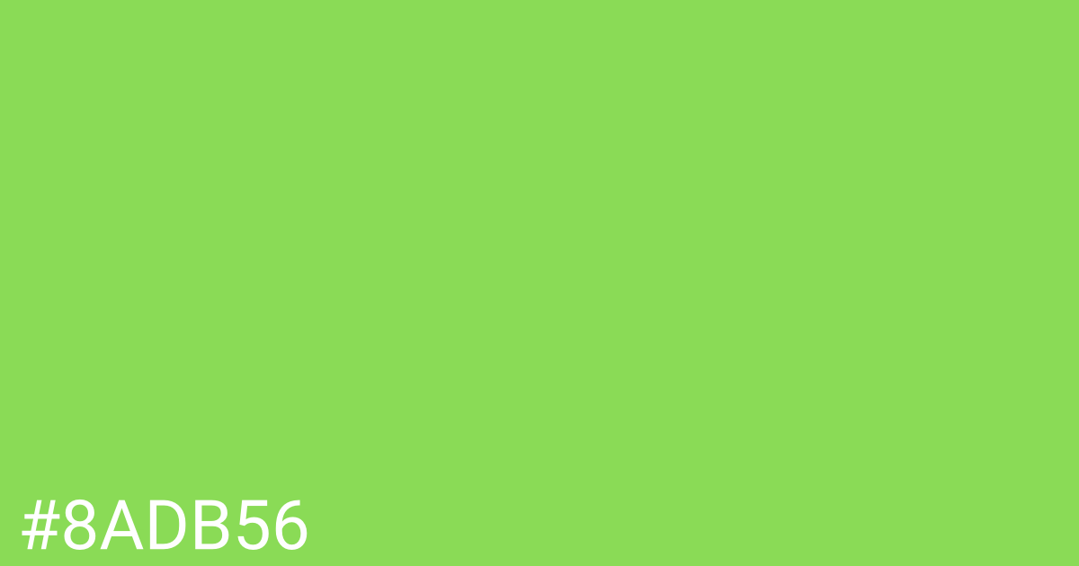 Hex color #8adb56 graphic