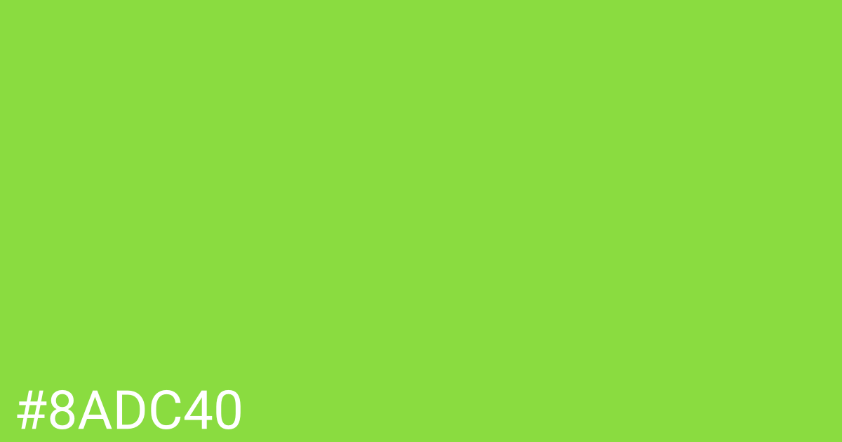 Hex color #8adc40 graphic