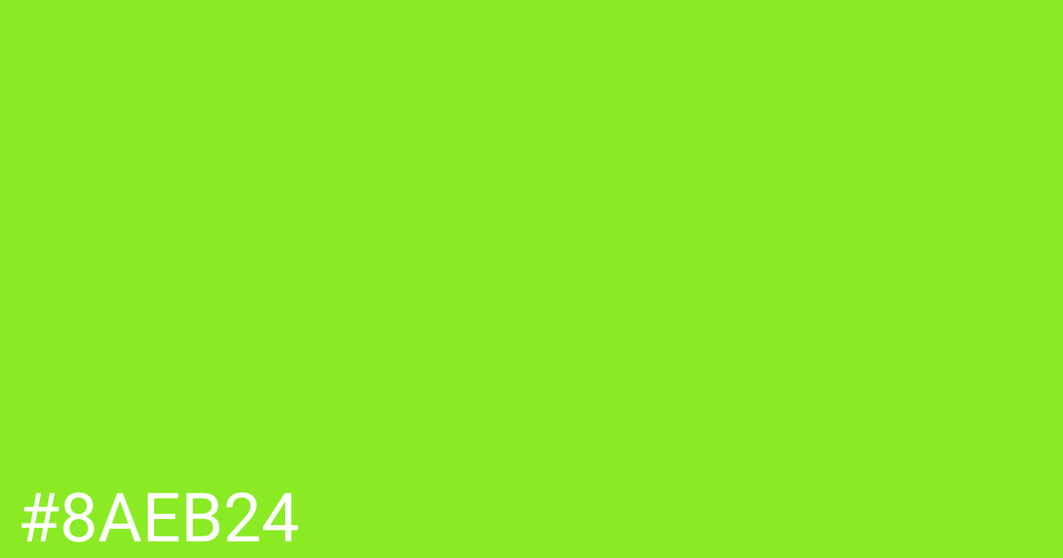 Hex color #8aeb24 graphic