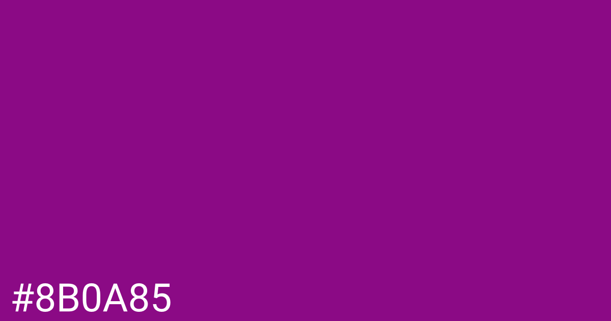 Hex color #8b0a85 graphic
