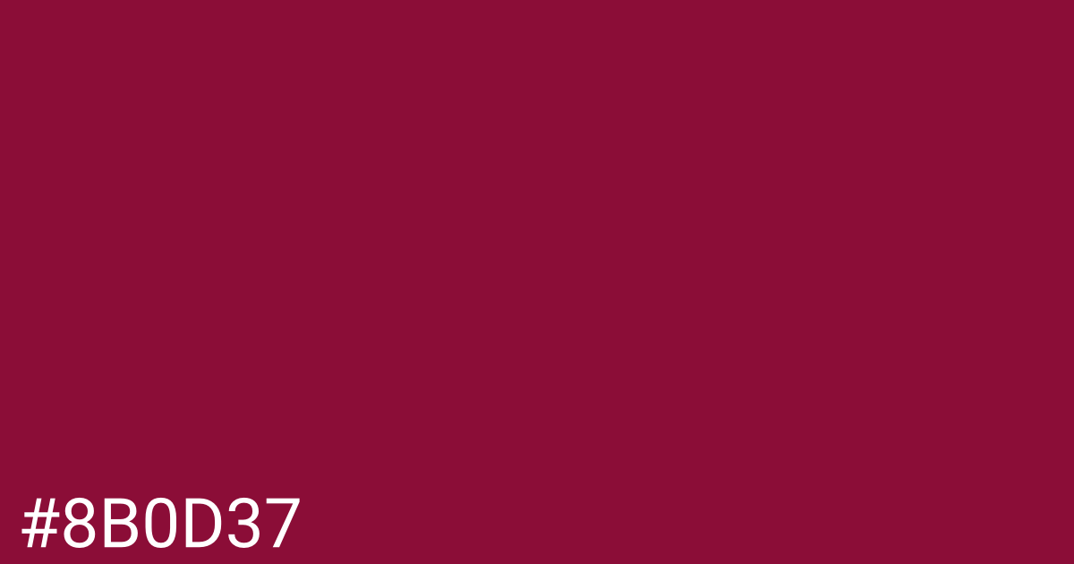 Hex color #8b0d37 graphic