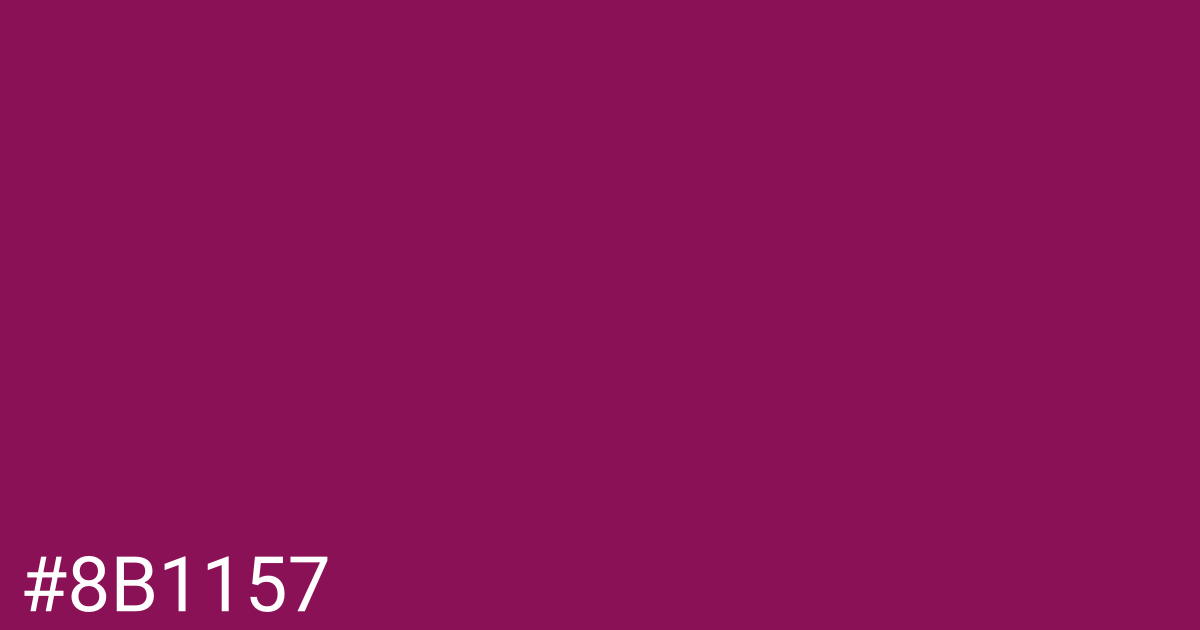 Hex color #8b1157 graphic