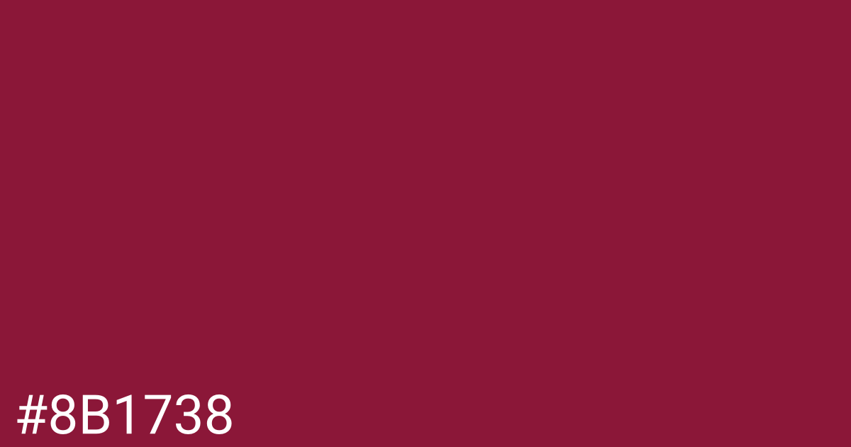 Hex color #8b1738 graphic