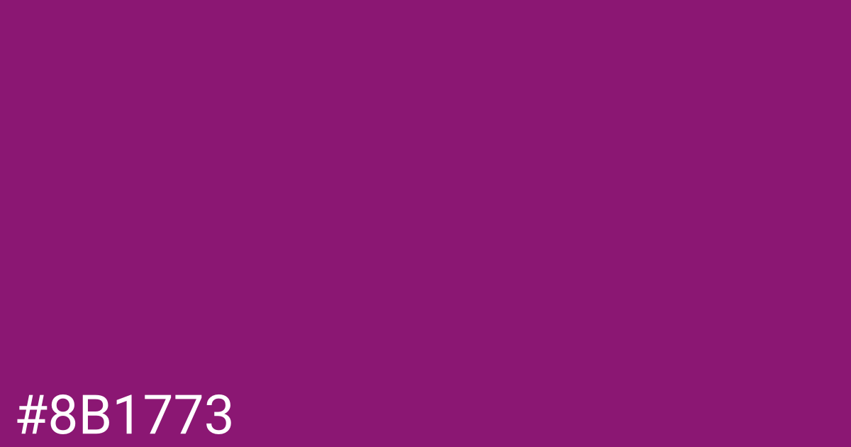 Hex color #8b1773 graphic