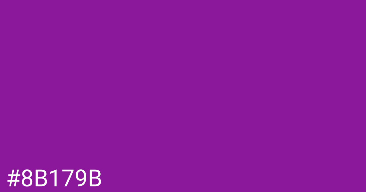 Hex color #8b179b graphic