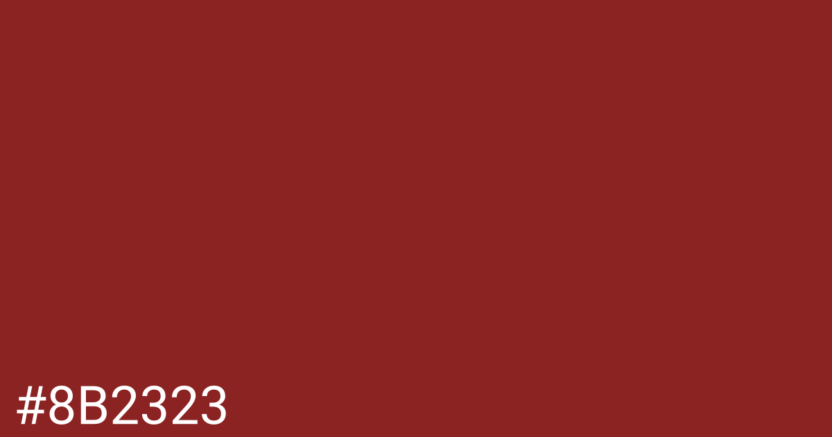 Hex color #8b2323 graphic