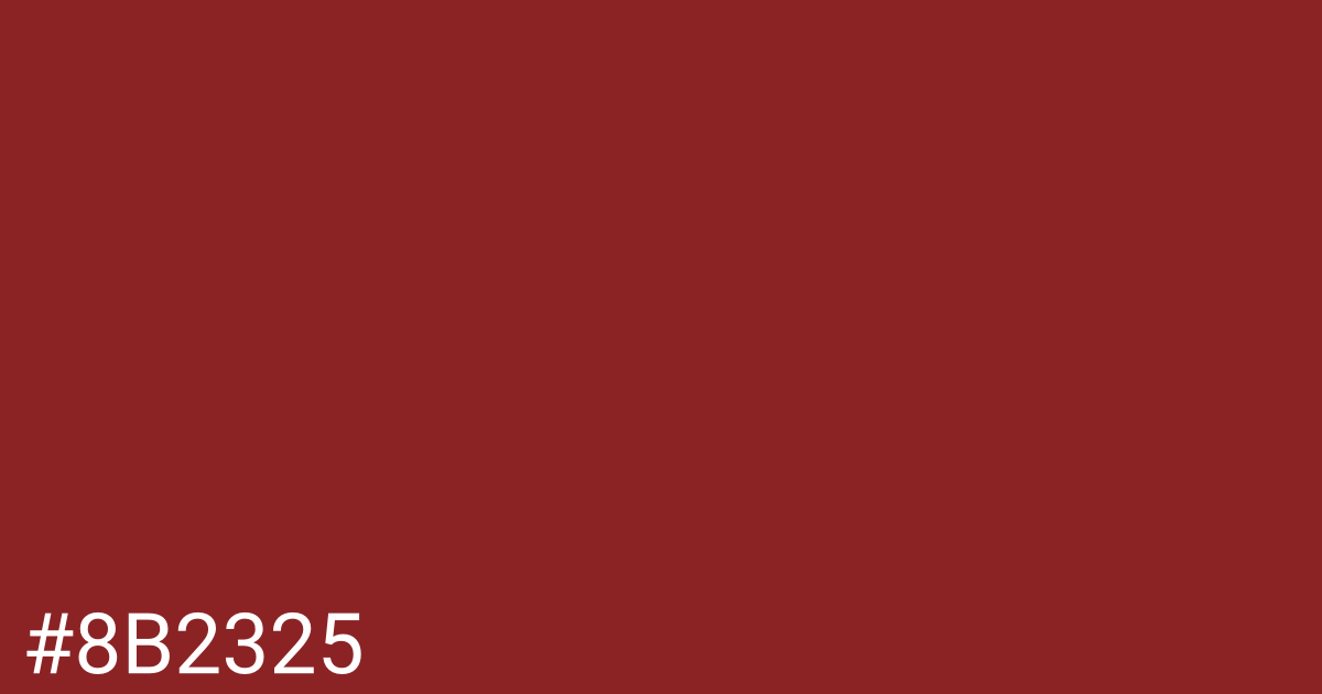 Hex color #8b2325 graphic