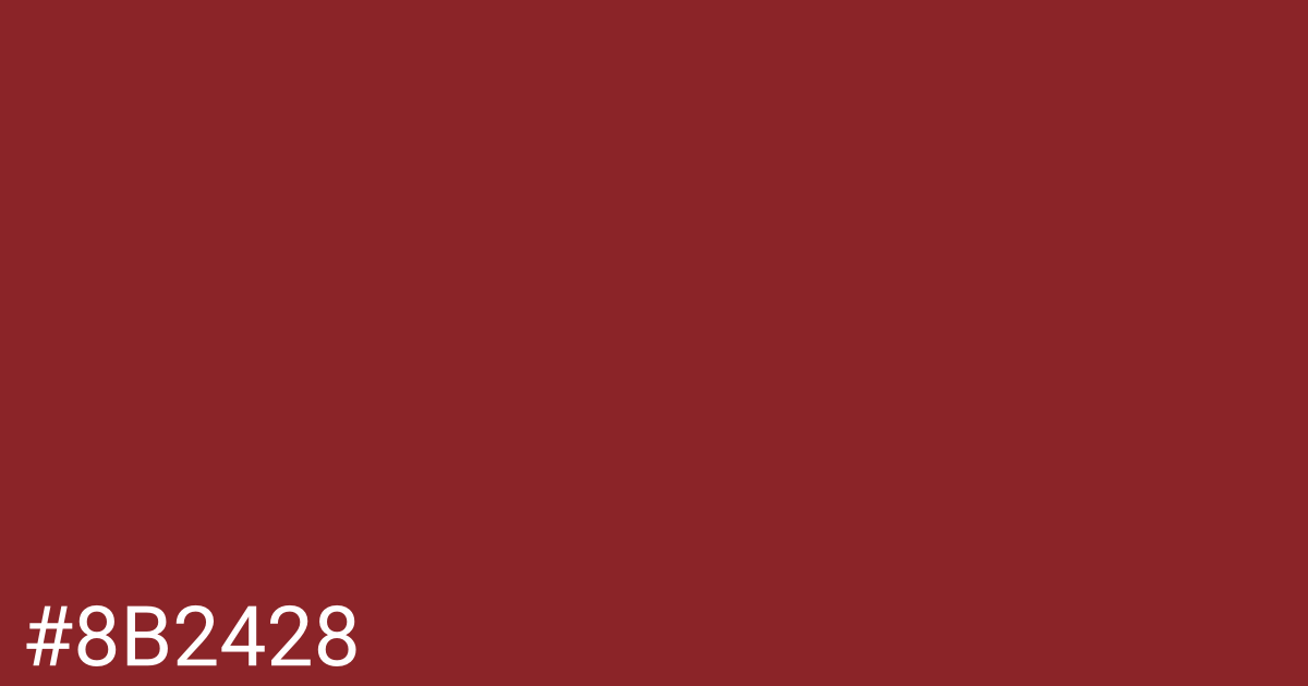 Hex color #8b2428 graphic