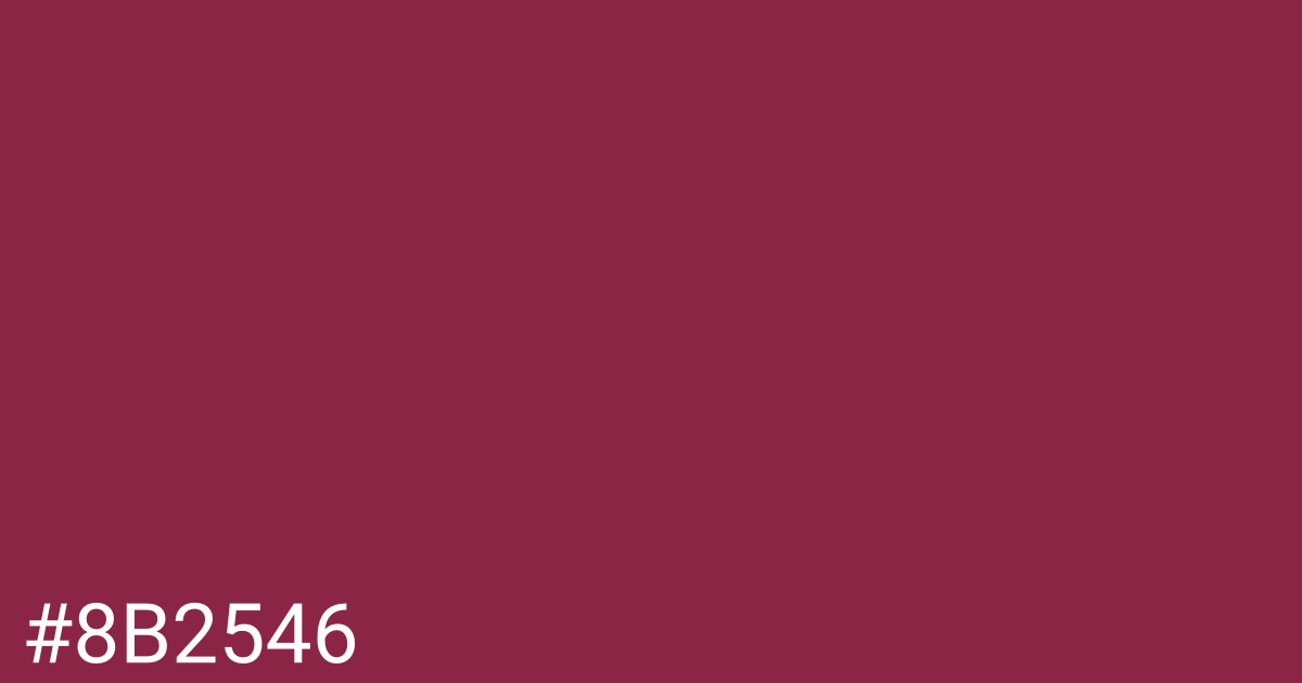 Hex color #8b2546 graphic