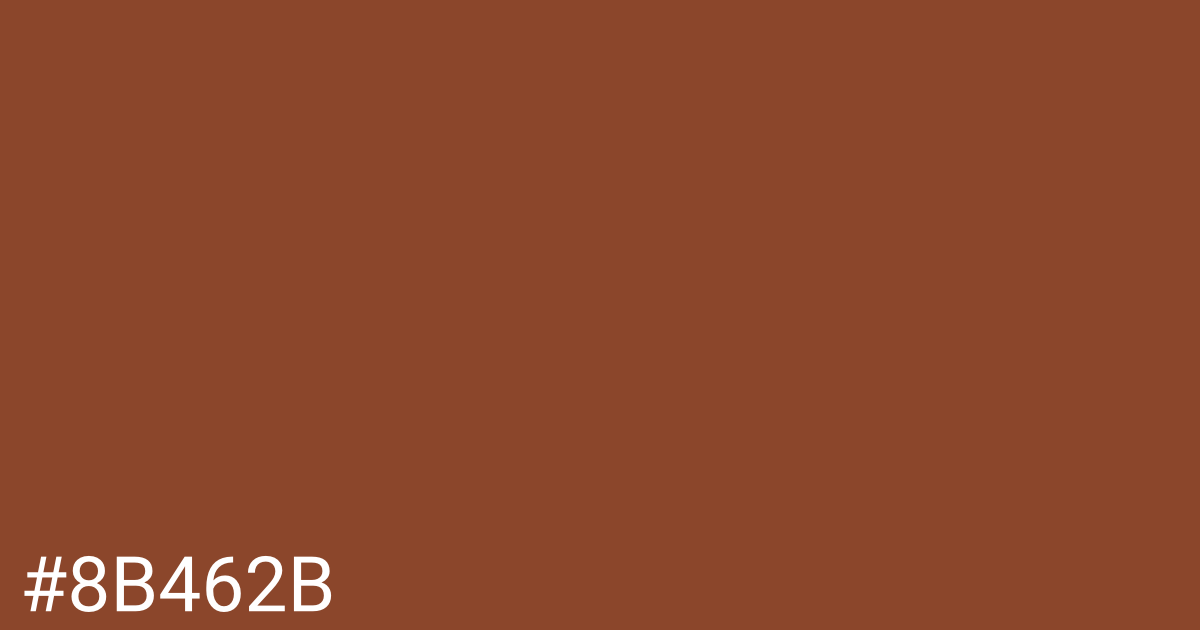 Hex color #8b462b graphic