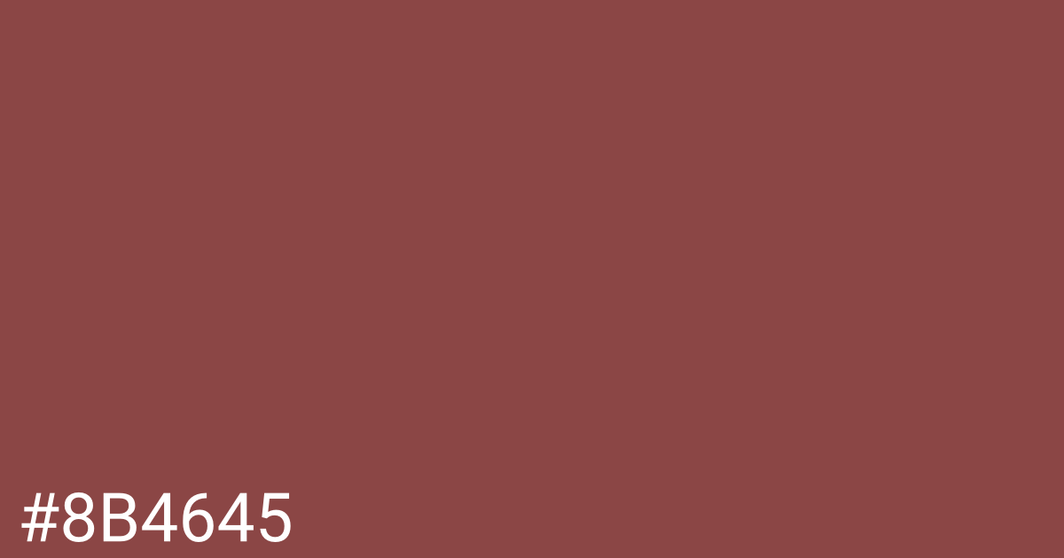 Hex color #8b4645 graphic