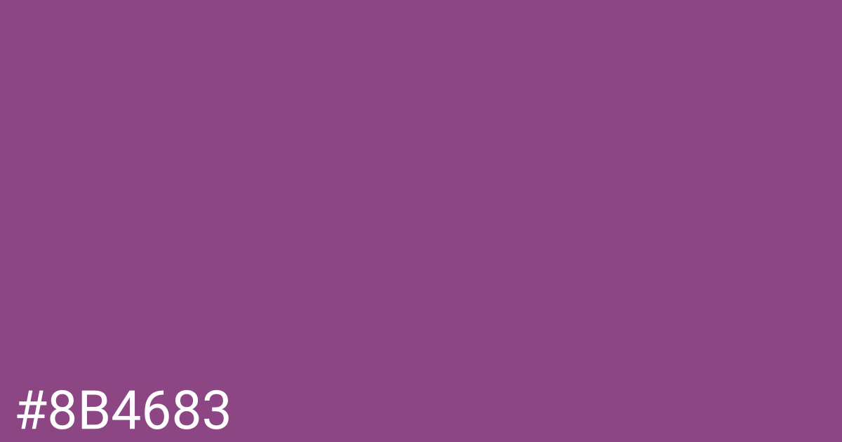 Hex color #8b4683 graphic