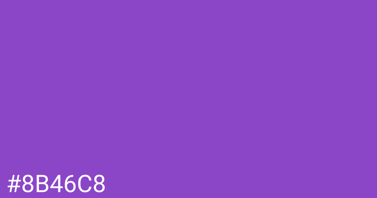 Hex color #8b46c8 graphic