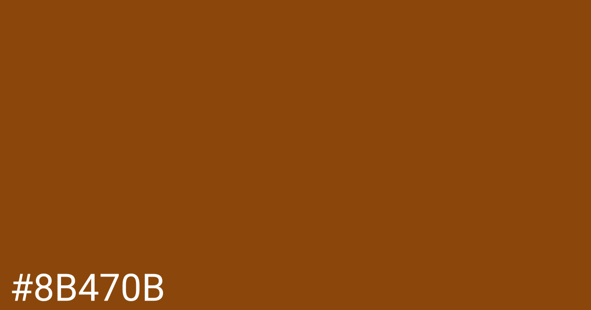 Hex color #8b470b graphic