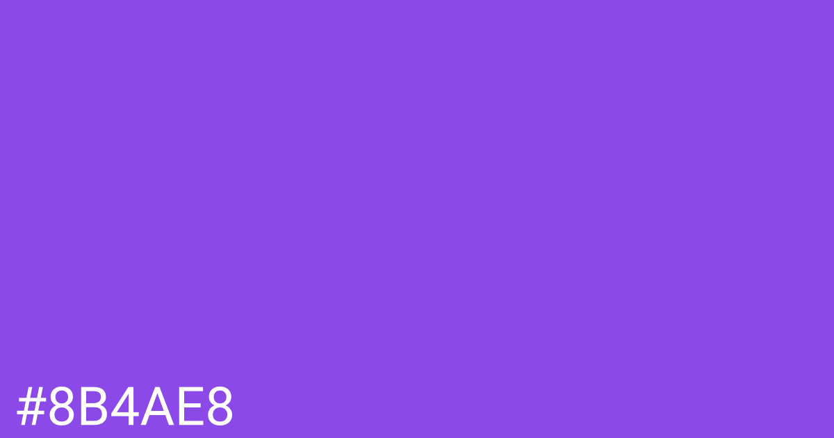 Hex color #8b4ae8 graphic
