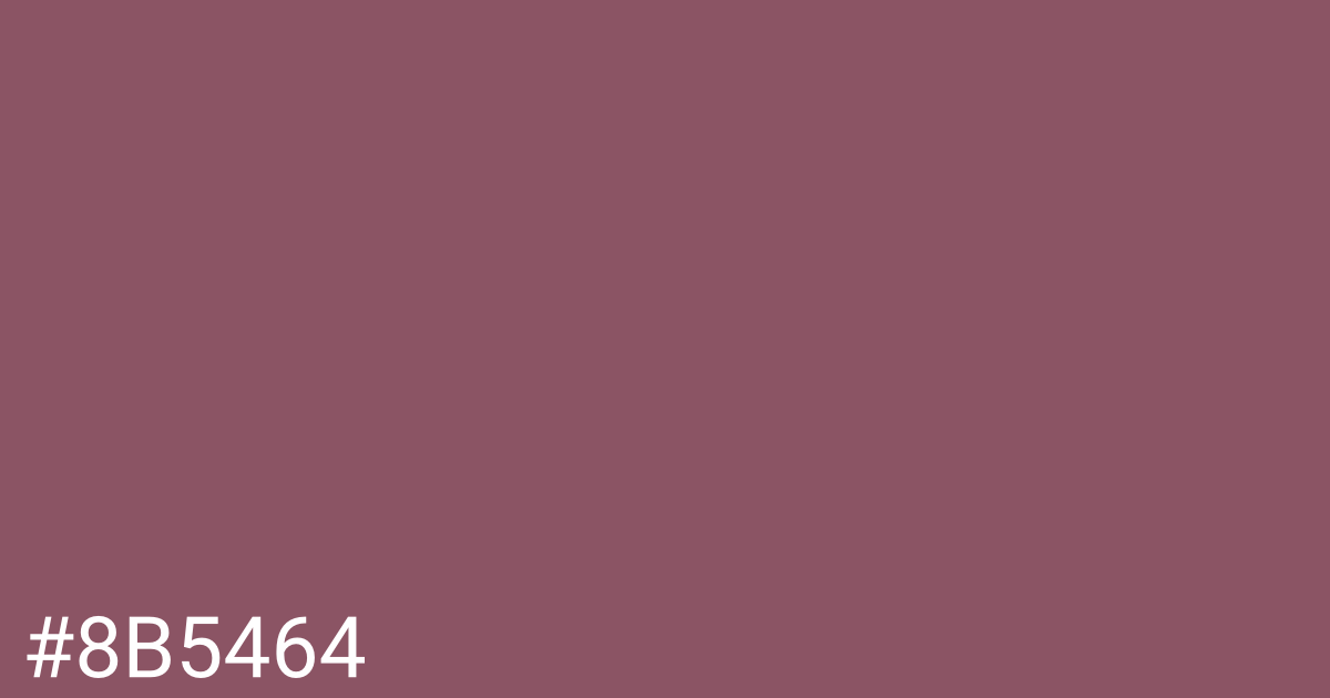 Hex color #8b5464 graphic