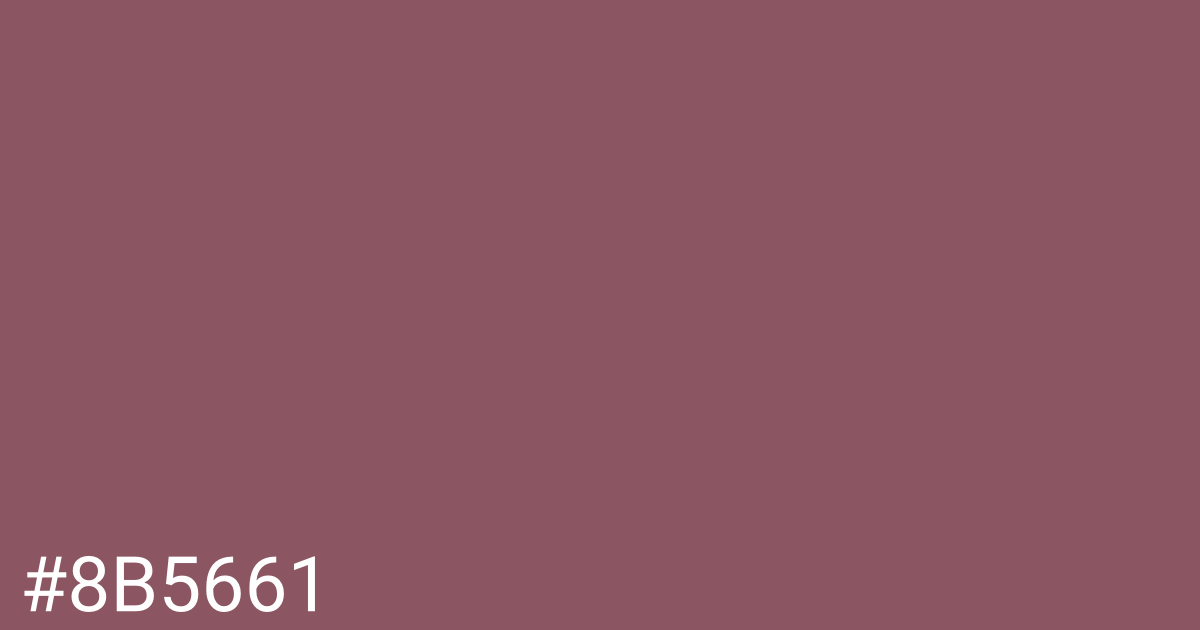 Hex color #8b5661 graphic