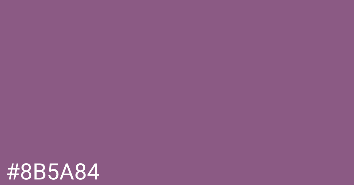 Hex color #8b5a84 graphic