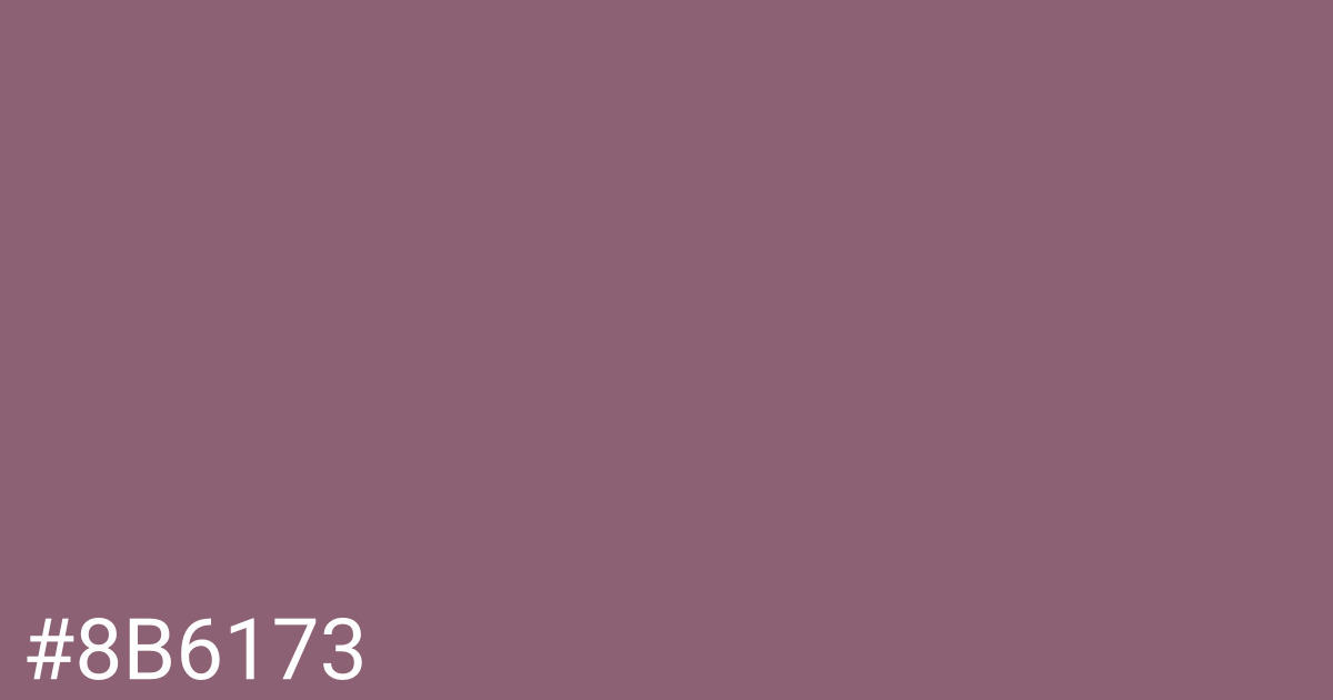 Hex color #8b6173 graphic